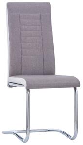 VidaXL Konzolne blagovaonske stolice od tkanine 4 kom smeđe-sive