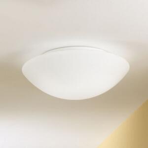 Fabas Luce Pandora stropna svjetiljka, Ø 30 cm, staklo, bijela, prigušiva, Bijela, Dnevni boravak/blagovaonica, Staklo