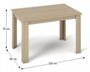 Zondo Blagovaonski stol Plat (pravokutnik) (za 4 osobe) (hrast sonoma) . 794793
