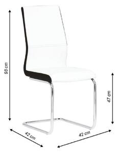 Zondo Blagovaonska stolica Nacton (bijela + crna) . 808087