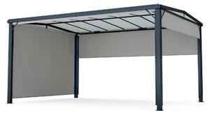Blumfeldt Pantheon Cortina Solid Sky Pergola 3x4, otporna na vremenske uvjete, sa zaštitnim lakiranjem, bočne stranice