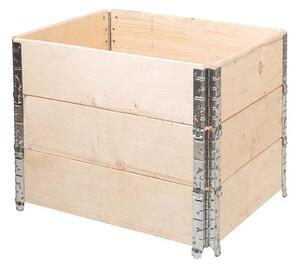 ATMOWOOD Drvena podignuta gredica s metalnim dijelovima 80 x 60 x 20 cm