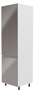 Zondo Kuhinjski ormarić za hladnjak D60ZL Aurellia (bijela + sivi sjaj) (L). 1015827