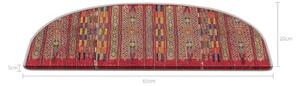 Crveni set tepiha za stepenice 16 kom 20x65 cm Anatolia – Vitaus