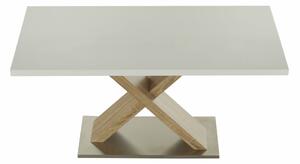 Zondo Blagovaonski stol 160 cm Farni (bijela + hrast sonoma). 1015954