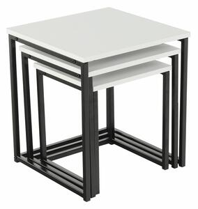 Zondo Set stolića za kavu 3 kom. Kastty PC tip 3 (bijela + crna). 1016032