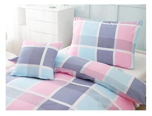 Ružičasto-ljubičasta 3-dijelna posteljina za krevet za jednu osobu od mikrosatena 140x200 cm Logan – My House