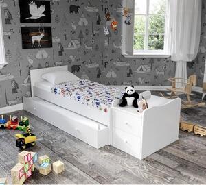 Bijeli dječji krevet s prostorom za odlaganje 60x120 cm Sansa – Kalune Design