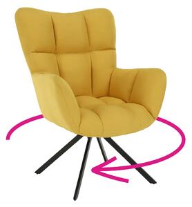 Zondo Dizajnerska okretna fotelja Komand (žuta). 1016049