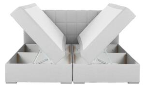Zondo Bračni krevet Boxspring 160 cm Ferrati (siva + smeđa). 1016098