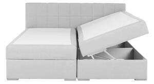 Zondo Bračni krevet Boxspring 160 cm Ferrati (siva + smeđa). 1016098