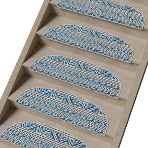 Plavi set tepiha za stepenice 16 kom 20x65 cm Cottage Warmth – Vitaus