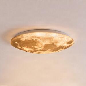 Trio Lighting Lunarna LED stropna svjetiljka s daljinskim upravljačem 40cm, prigušiva, Bijela, Dnevni boravak/blagovaonica, Plastika