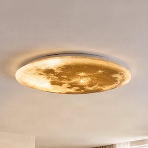 Trio Lighting Lunarna LED stropna svjetiljka s daljinskim upravljačem 60cm, prigušiva, Bijela, Dnevni boravak/blagovaonica, Plastika