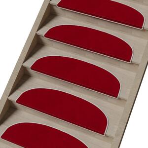 Crveni set tepiha za stepenice 16 kom 20x65 cm Plain Color – Vitaus