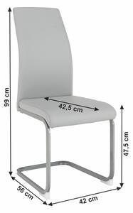 Zondo Blagovaonska stolica Nolana (svijetlo siva). 1016399