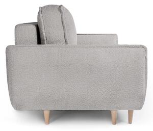 Siva sklopiva sofa od bouclé tkanine 215 cm Patti – Bonami Selection