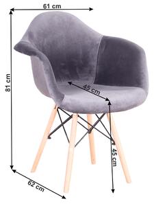 Zondo Moderna fotelja Dario (sivo smeđa). 1016414