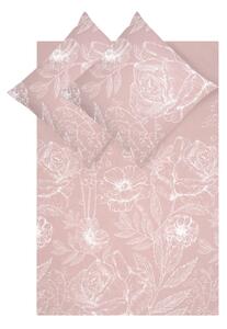 Roza posteljina od pamučnog perkala 200x200 cm Keno - Westwing Collection