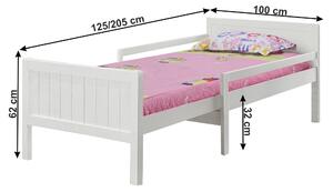 Zondo Jednostruki krevet 90 cm Elunna (bijela) (s podnicom). 1016543