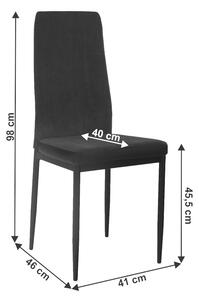 Zondo Blagovaonska stolica Enrico (tamno siva + crna). 1016553