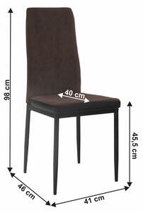 Zondo Blagovaonska stolica Enrico (tamno smeđa + crna). 1016555