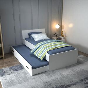 Bijeli dječji krevet s dodatnim ležajem 90x190 cm Sofia – Kalune Design