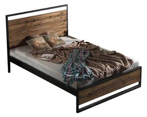 Crni/u prirodnoj boji krevet s podnicom 120x200 cm Ariane – Kalune Design