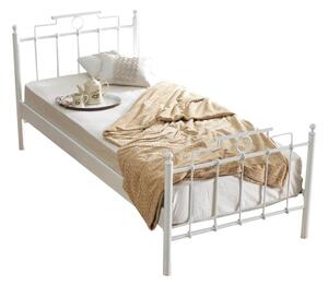 Bijeli metalni krevet s podnicom 90x200 cm Hatkus – Kalune Design