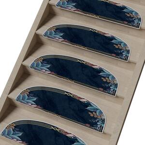 Tamno plavi set tepiha za stepenice 16 kom 20x65 cm Sanctuary – Vitaus
