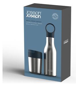 Set putne boce i šalice od nehrđajućeg čelika Loop&Sipp - Joseph Joseph