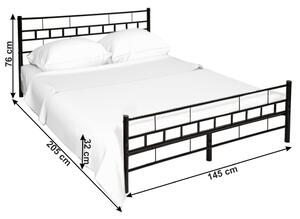 Zondo Bračni krevet 140 cm Timlu (s podnicom). 1017211