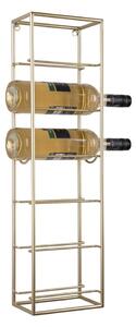 Zidni metalni držač za boce vina u zlatnoj boji broj boca 6 kom Single – PT LIVING