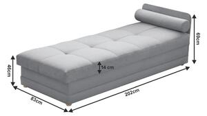 Zondo Jednostruki krevet (ležaj) 80 cm Rinok (siva) (s prostorom za odlaganje). 1017288