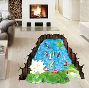 3D Wall sticker Ribnjak dimenzije 90x60 cm