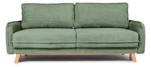 Svijetlo zelena sklopiva sofa od samta 218 cm Tori – Bonami Selection