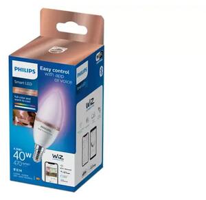 PHILIPS SMART LED žarulja 40W C37 E14 RGB matirana (470 lm) 8719514372405