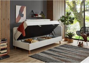 Bež tapecirani krevet s prostorom za pohranu 90x200 cm Cabana – Meise Möbel