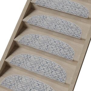 Sivi set tepiha za stepenice 16 kom 20x65 cm Cottage Warmth – Vitaus