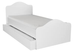 Bijeli krevet s prostorom za pohranu 90x190 cm Kanguru – Kalune Design