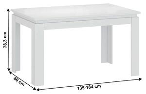 Zondo Blagovaonski stol Lafer (bijela) (za 4 do 6 osoba). 1034094