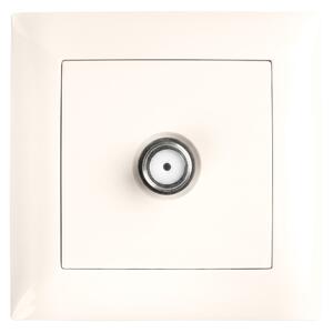 Antenska Utičnica s Okvirom OSTE JNH012-A BEIGE