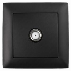 Antenska Utičnica s Okvirom OSTE JNH012-A BLACK