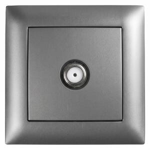 Antenska Utičnica s Okvirom OSTE JNH012-A GREY