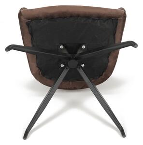 Zondo Dizajnerska okretna fotelja Vavien (smeđa). 1021251