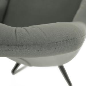 Zondo Dizajnerska okretna fotelja Vavien (siva). 1021254