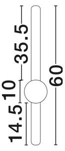 NOREI ZIDNA LED SVJETILJKA BEŽ 11W IP20 CCT 2700-3000-4000K NL9190720
