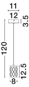 PHOS LED VISILICA ZLATNA 6W IP20 3000K NL9190204