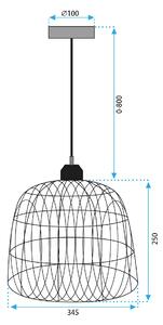 Natural APP1351-1CP viseća stropna svjetiljka 30 cm