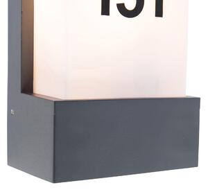 Moderna vanjska zidna lampa tamno siva IP44 - Tide